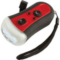 M-Tronic Wind-Up FM Radio/3-Bulb LED Flashlight